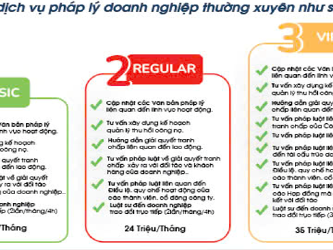 Dịch vụ pháp lý thường xuyên